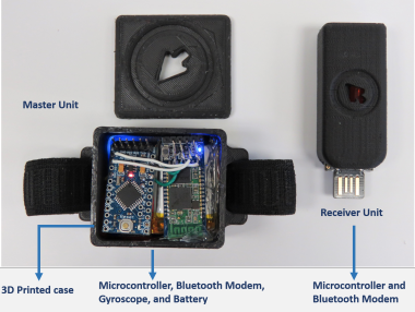 Foot gesture recognizer device